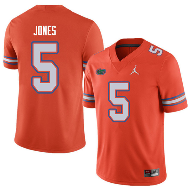 Jordan Brand Men #5 Emory Jones Florida Gators College Football Jerseys Sale-Orange